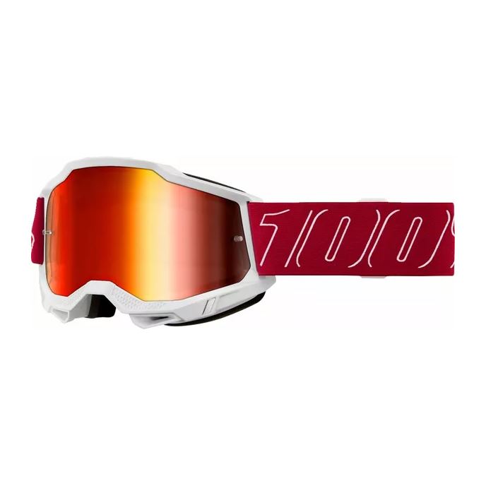 100% MX Goggles Accuri 2 Redline Red Mirror